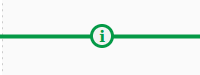 A party timeline with a circle indicating an event in that year.